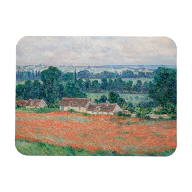 Claude Monet - Mohnfeld, Giverny Magnet (Horizontal)