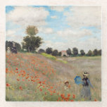 Claude Monet - Mohnfeld Glasuntersetzer<br><div class="desc">Mohnfeld / Wilde Poppies,  bei Argentinien / Les Coquelicots - Claude Monet im Jahre 1873</div>