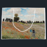 Claude Monet - Mohnfeld Große Geschenktüte<br><div class="desc">Mohnfeld / Wilde Poppies,  bei Argentinien / Les Coquelicots - Claude Monet im Jahre 1873</div>