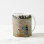 Claude Monet - Mohnfeld Kaffeetasse<br><div class="desc">Mohnfeld / Wilde Poppies, bei Argentinien / Les Coquelicots - Claude Monet im Jahre 1873</div>