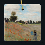 Claude Monet - Mohnfeld Keramikornament<br><div class="desc">Mohnfeld / Wilde Poppies,  bei Argentinien / Les Coquelicots - Claude Monet im Jahre 1873</div>