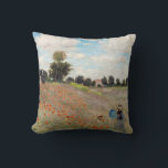 Claude Monet - Mohnfeld Kissen<br><div class="desc">Mohnfeld / Wilde Poppies,  bei Argentinien / Les Coquelicots - Claude Monet im Jahre 1873</div>