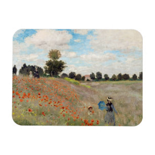 Claude Monet - Mohnfeld Magnet