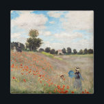 Claude Monet - Mohnfeld Magnet<br><div class="desc">Mohnfeld / Wilde Poppies,  bei Argentinien / Les Coquelicots - Claude Monet im Jahre 1873</div>