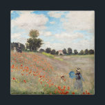 Claude Monet - Mohnfeld Magnet<br><div class="desc">Mohnfeld / Wilde Poppies,  bei Argentinien / Les Coquelicots - Claude Monet im Jahre 1873</div>