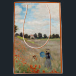 Claude Monet - Mohnfeld Mittlere Geschenktüte<br><div class="desc">Mohnfeld / Wilde Poppies,  bei Argentinien / Les Coquelicots - Claude Monet im Jahre 1873</div>