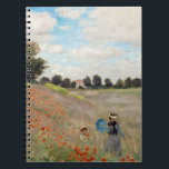 Claude Monet - Mohnfeld Notizblock<br><div class="desc">Mohnfeld / Wilde Poppies,  bei Argentinien / Les Coquelicots - Claude Monet im Jahre 1873</div>