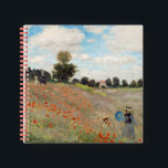 Claude Monet - Mohnfeld Notizbuch<br><div class="desc">Mohnfeld / Wilde Poppies,  bei Argentinien / Les Coquelicots - Claude Monet im Jahre 1873</div>