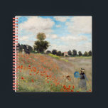 Claude Monet - Mohnfeld Notizbuch<br><div class="desc">Mohnfeld / Wilde Poppies,  bei Argentinien / Les Coquelicots - Claude Monet im Jahre 1873</div>