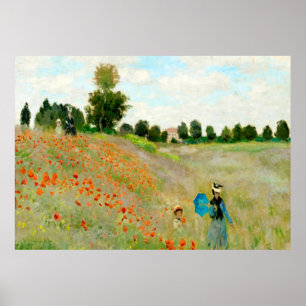 Claude Monet - Mohnfeld Poster