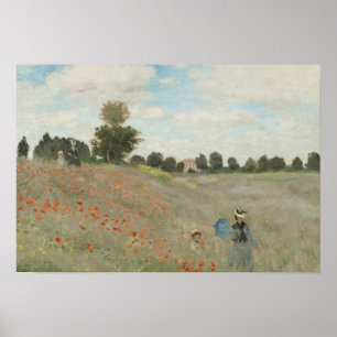 Claude Monet - Mohnfeld Poster