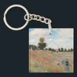 Claude Monet - Mohnfeld Schlüsselanhänger<br><div class="desc">Mohnfeld / Wilde Poppies, bei Argentinien / Les Coquelicots - Claude Monet im Jahre 1873</div>