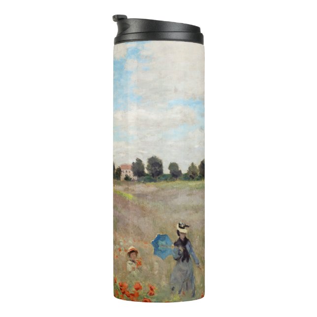 Claude Monet - Mohnfeld Thermosbecher (Nach rechts gedreht)