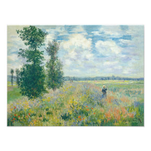 Claude Monet - Mohnfelder bei Argenteuil (1875) Fotodruck