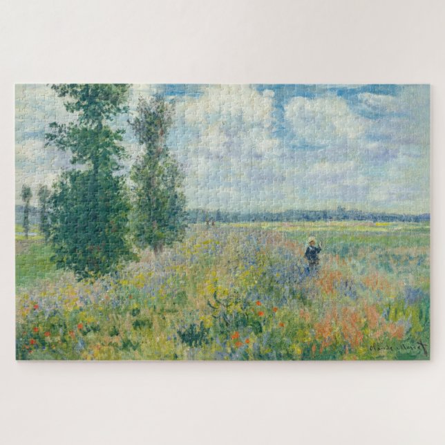 Claude Monet - Mohnfelder bei Argentinien (1875) (Horizontal)