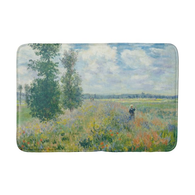 Claude Monet - Mohnfelder bei Argentinien (1875) Badematte (Vorderseite)