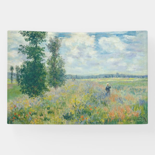 Claude Monet - Mohnfelder bei Argentinien (1875) Banner (Horizontal)