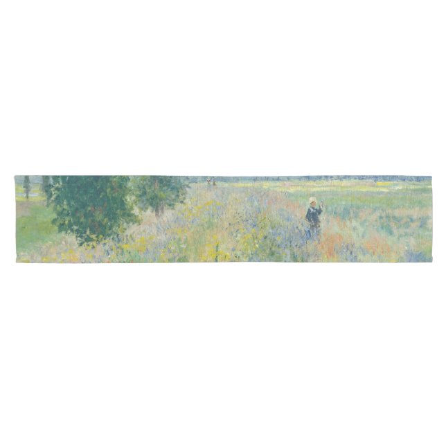 Claude Monet - Mohnfelder bei Argentinien (1875) Kurzer Tischläufer (Horizontal)