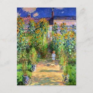 Claude Monet: Monet's Garden bei Vétheuil Postkarte