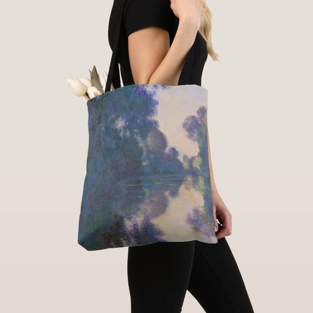 Claude Monet| Morgen auf der Seine bei Giverny Tasche (Von Nahem)
