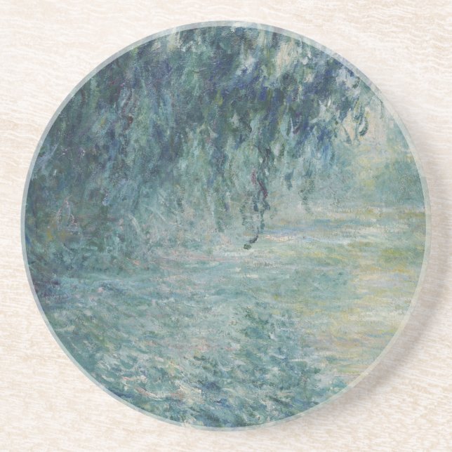 Claude Monet - Morgens auf der Seine Getränkeuntersetzer (Vorne)