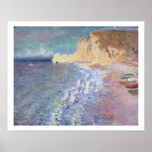 Claude Monet Morning at Etretat Poster (Vorne)