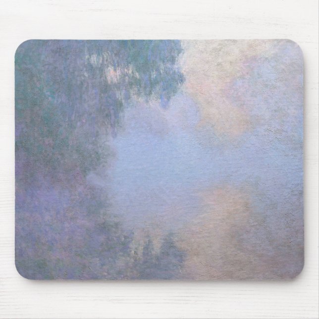 CLAUDE MONET "MORNING ON THE SEINE" MAUSPAD (Vorne)