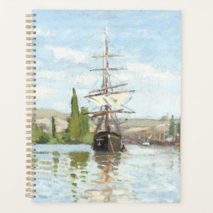 Claude Monet. Navires à cheval sur la Seine à Roue