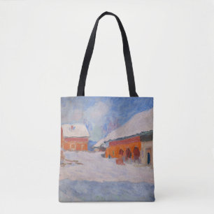 Claude Monet - Norwegen, Rote Häuser in Bjornegaar Tasche