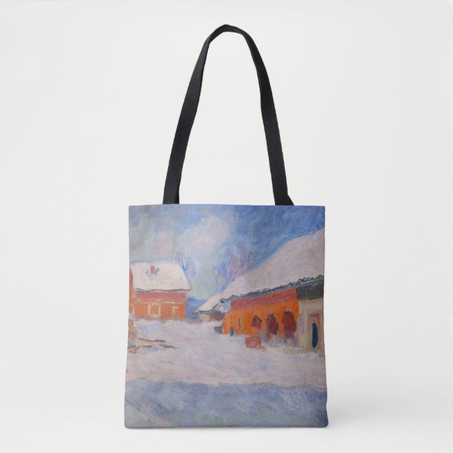 Claude Monet - Norwegen, Rote Häuser in Bjornegaar Tasche (Vorderseite)