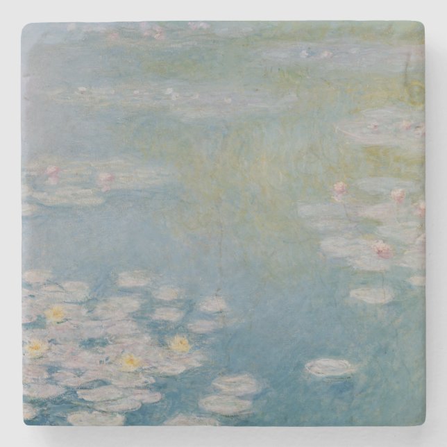 Claude Monet | Nympheas bei Giverny, 1908 Steinuntersetzer (Vorderseite)