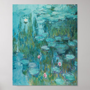 Claude Monet - Nympheas - Gemälde an Lilien Poster