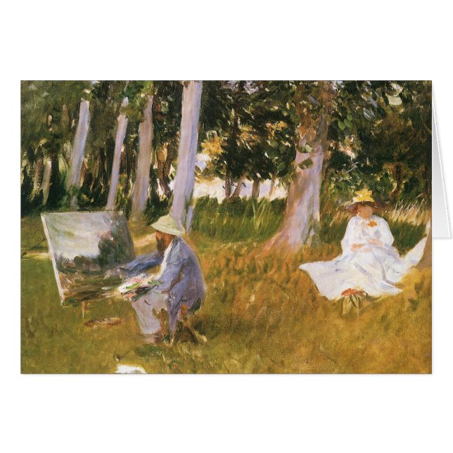 Claude Monet Painting, Edge of a Wood par Sargent (Devant horizontal)
