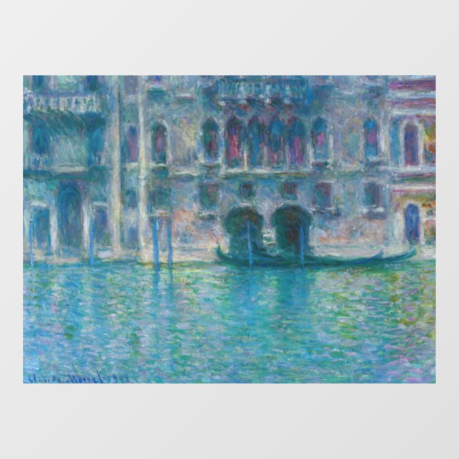 Claude Monet - Palazzo da Mula Fensteraufkleber (Blatt)