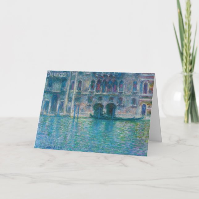 Claude Monet - Palazzo da Mula Karte (Vorderseite)