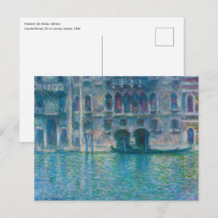 Claude Monet - Palazzo da Mula Postkarte