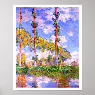 Claude Monet - Pappeln im Sun Poster