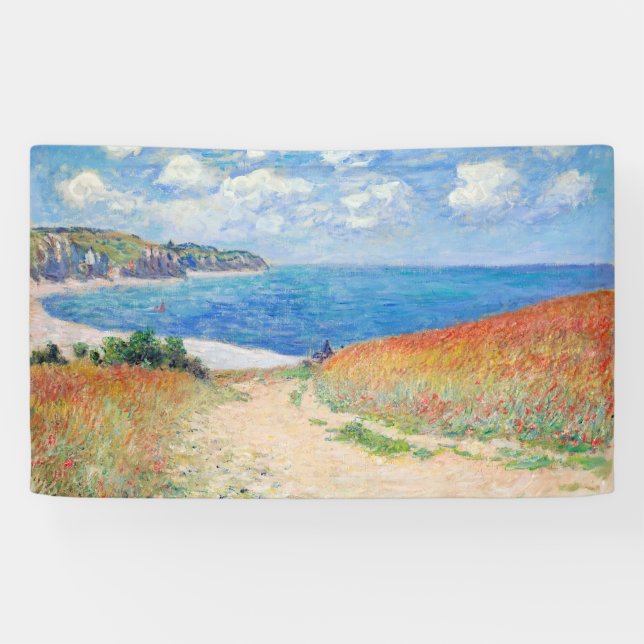 Claude Monet - Path in Wheat Fields at Pourville Banner (Horizontal)