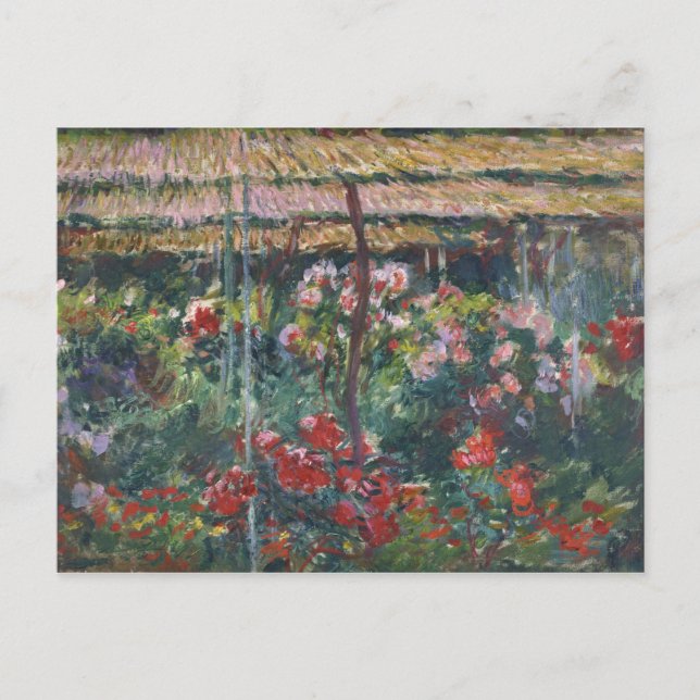 Claude Monet - Peony Garden Postkarte (Vorderseite)
