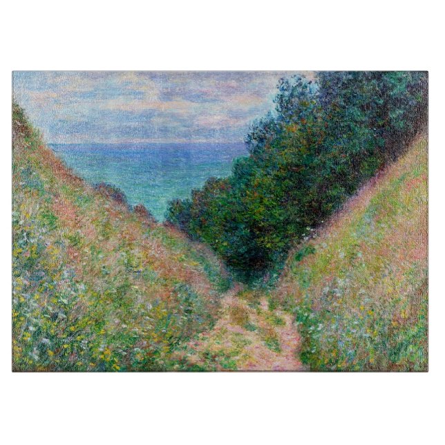 Claude Monet: Pfad zum Cavee Pourville Schneidebrett (Vorderseite)