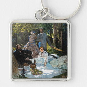 Claude Monet - Picknick auf dem Rasen, rechtes Fel Schlüsselanhänger