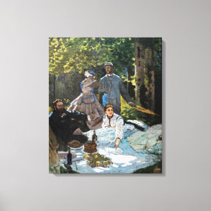 Claude Monet - Picknick auf dem Rasen, rechtes Pan Leinwanddruck