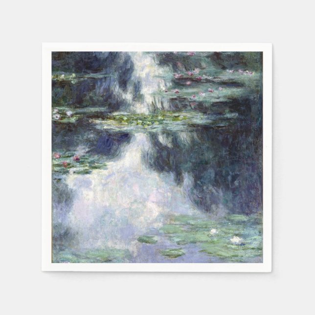 Claude Monet Pond mit Water Lilies Serviette (Vorderseite)