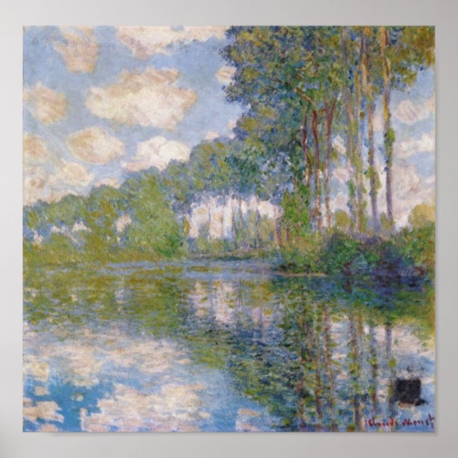Claude Monet - Poplars am Epte 1900 Poster (Vorne)