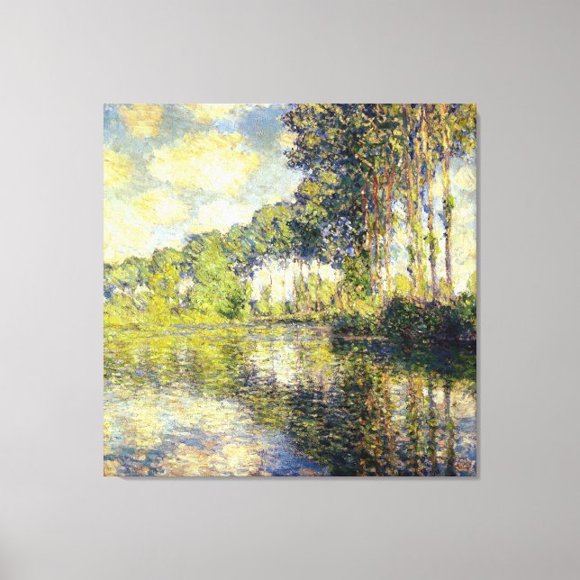 Claude Monet - Poplars über den Epte Leinwanddruck (Vorderseite)