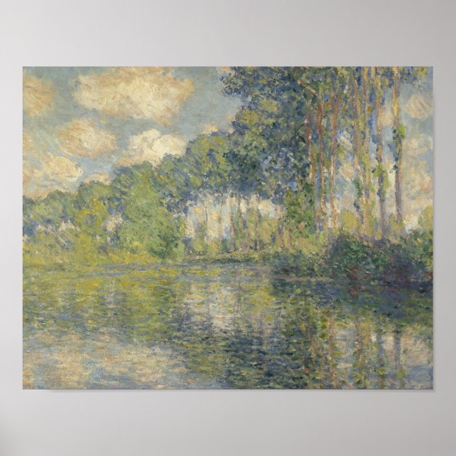 Claude Monet - Poplars über den Epte Poster (Vorne)