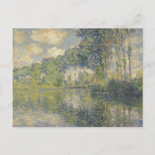 Claude Monet - Poplars über den Epte Postkarte (Vorderseite)