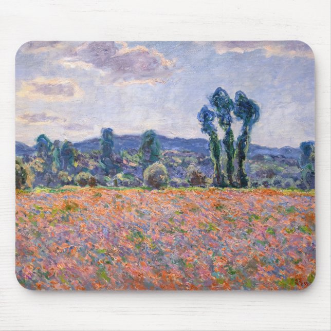 Claude Monet - Poppy Field 1890 (Giverny) Mousepad (Vorne)