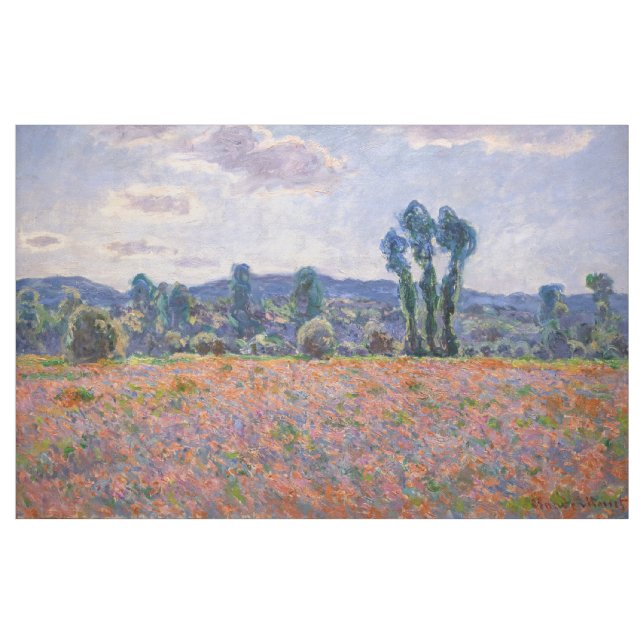 Claude Monet - Poppy Field 1890 (Giverny) Stoff (Yard (91,4 cm))