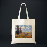 Claude Monet Poppy Fields bei Argenteuil Tragetasche<br><div class="desc">Mohnfelder bei Argentinien,  von Claude Monet im Jahre 1875 gemalt.</div>